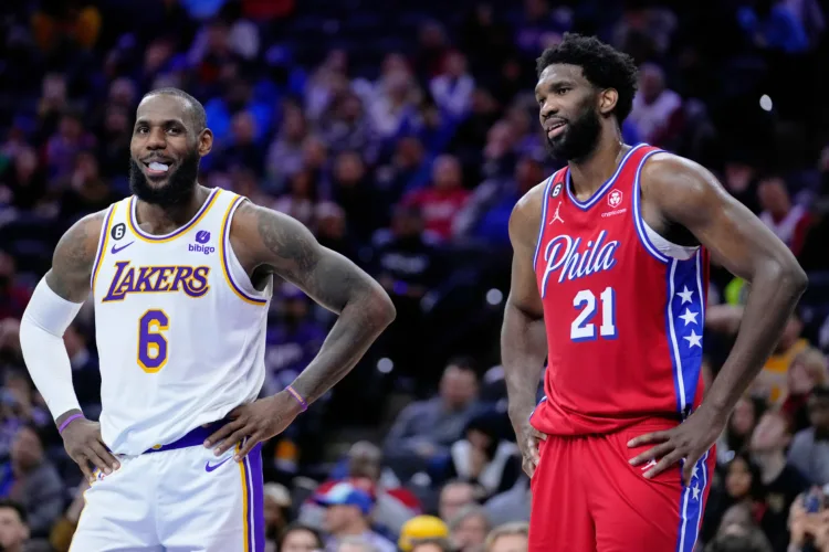76ers celebrate LeBron's arrival